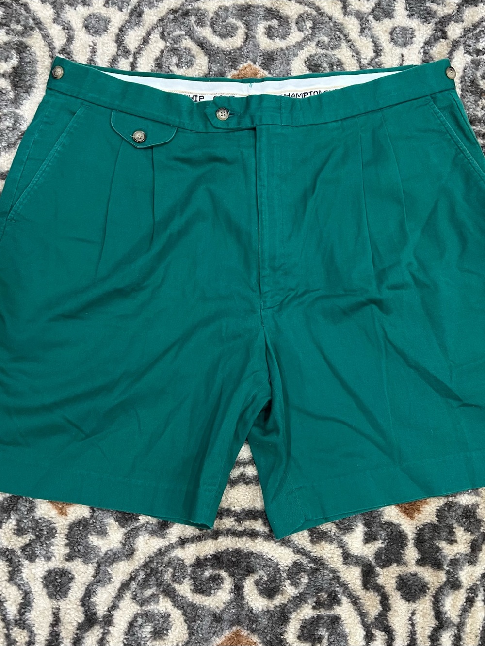 VTG Players Van Heusen Shorts Mens Sz 40 Pleated Golf Casual Classic 90s Y2K